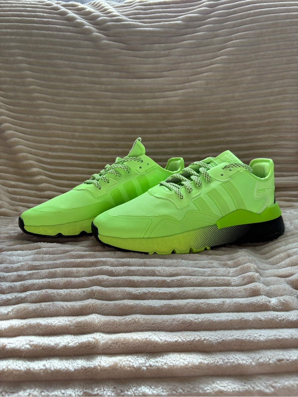 Men's Adidas Neon Green Athletic Sneakers